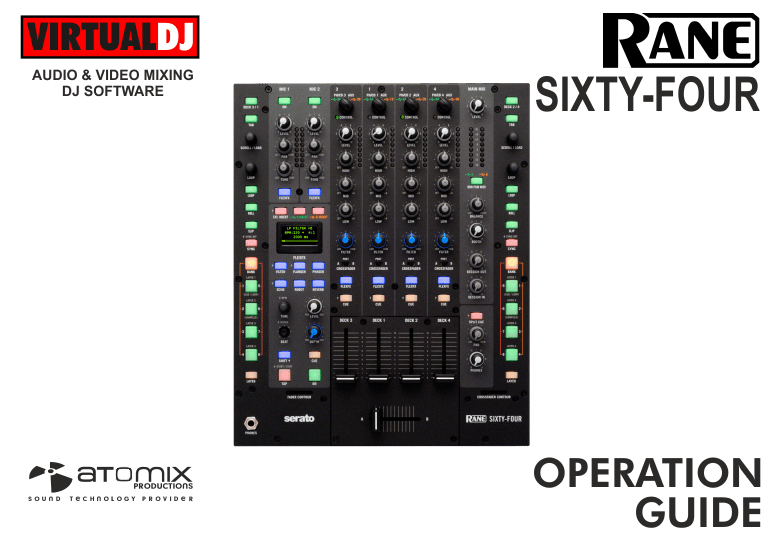 VirtualDJ Hardware Manuals Rane Sixty Four