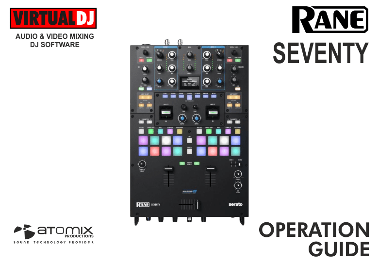 VirtualDJ Hardware Manuals Rane Seventy
