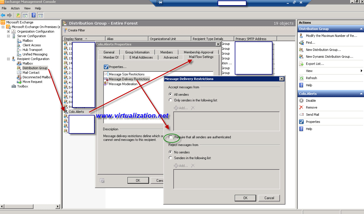 Exchange 2010 External email fails Delivery to a Distribution List