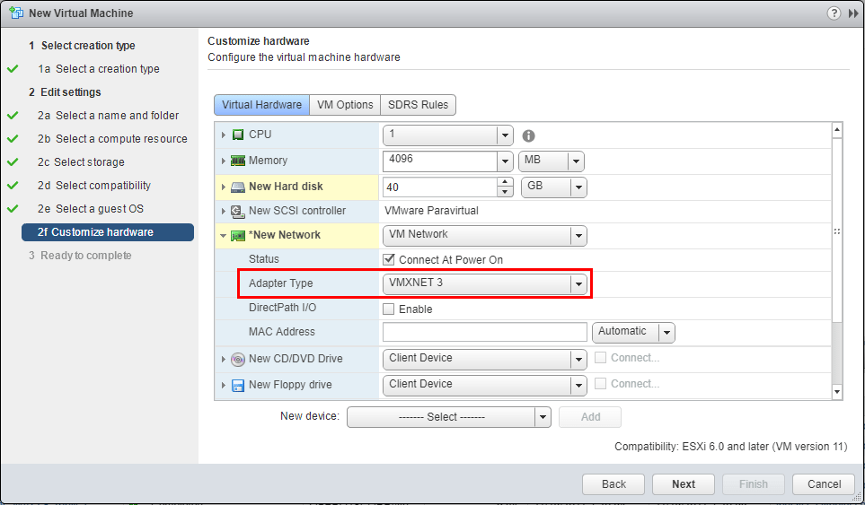 Create High Performance VMware VMs Checklist