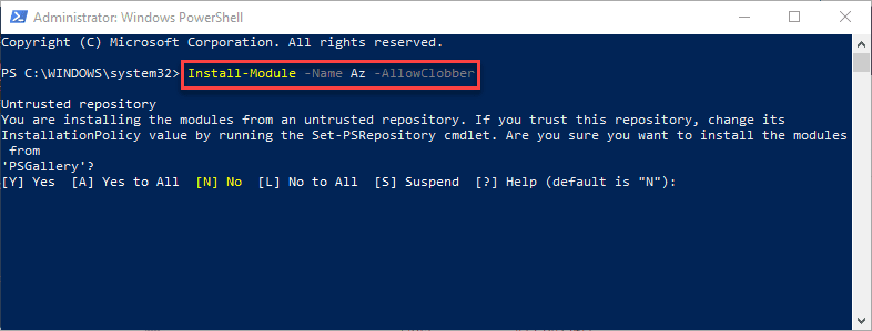 Installing and Connecting PowerShell Az Module with Microsoft Azure