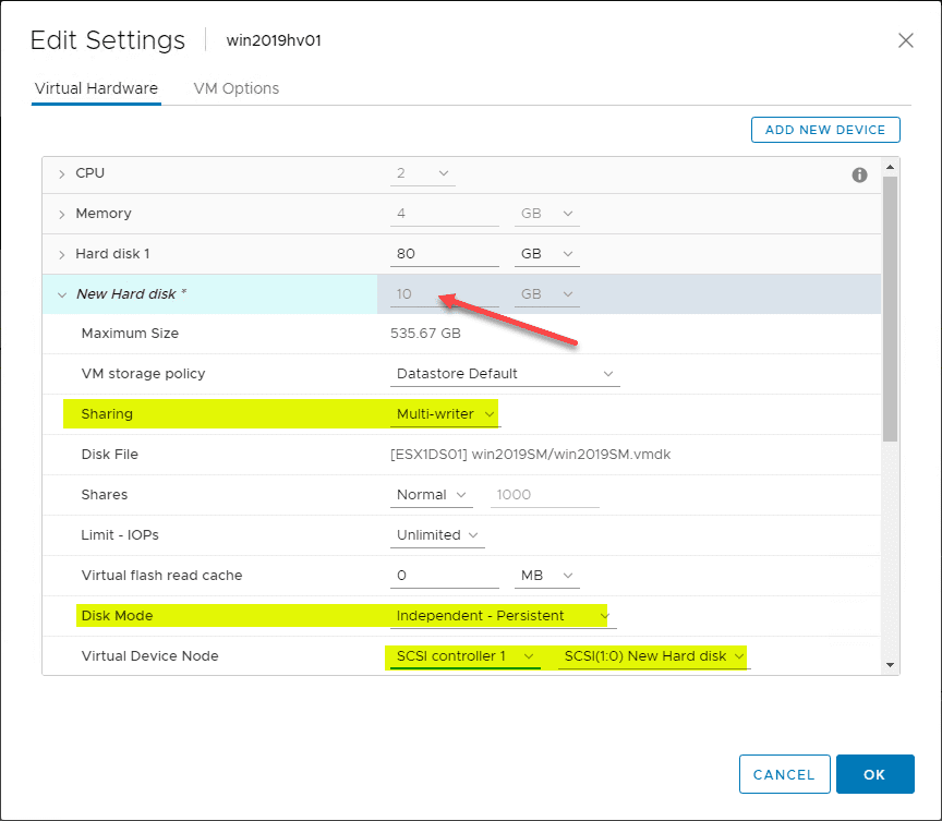 Share VMDK Data Between VMs MultiWriter Disk Without Cluster File