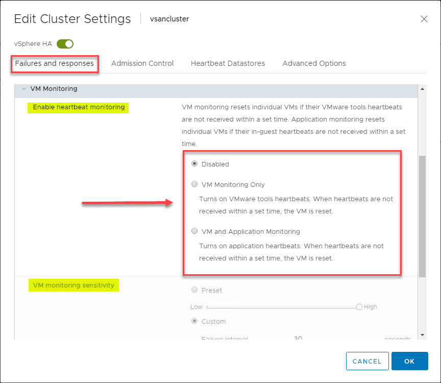 Vsphere Ha Virtual Machine Monitoring Action ArelyhasMassey