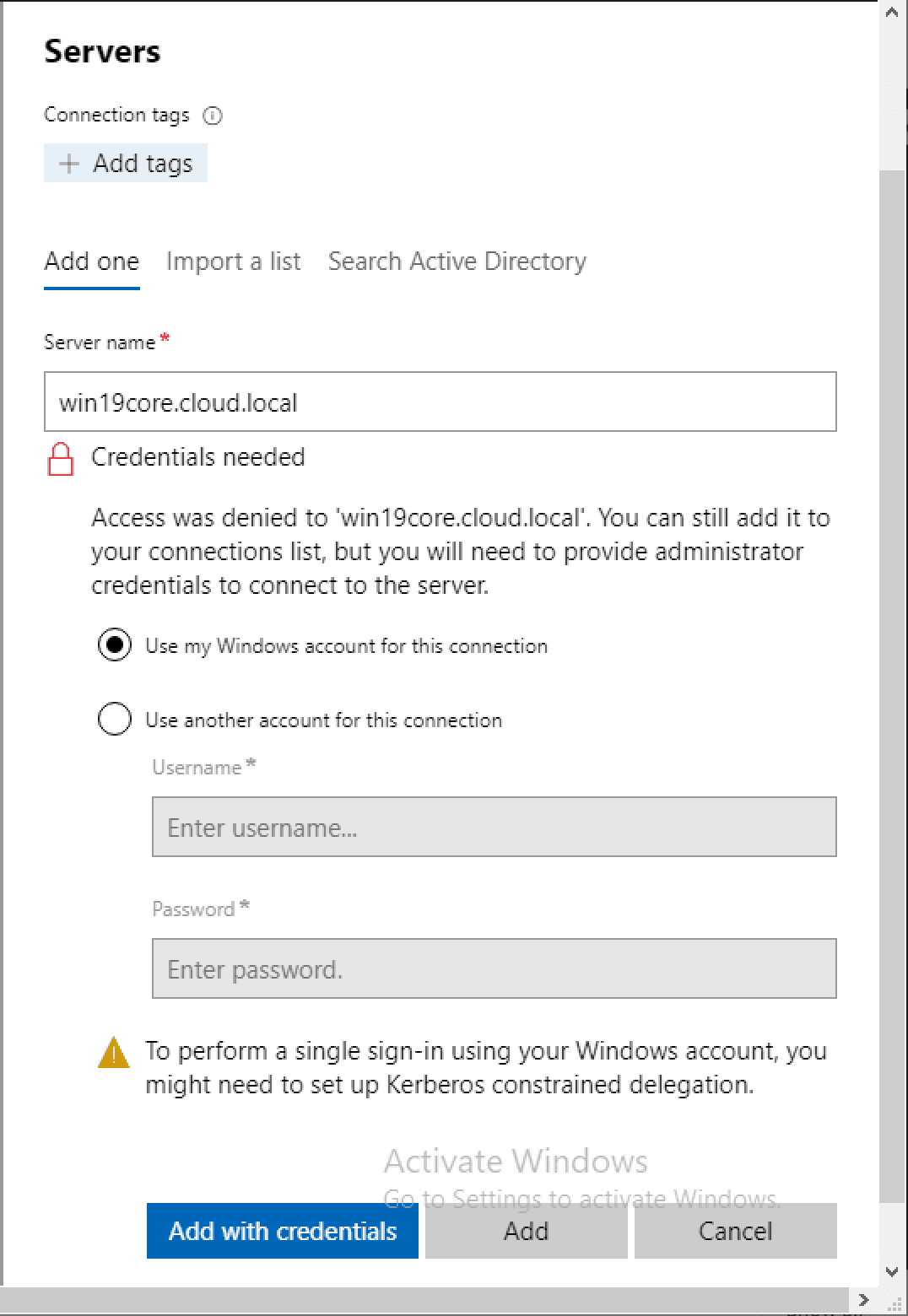 Managing Windows Server 2019 Core with Windows Admin Center