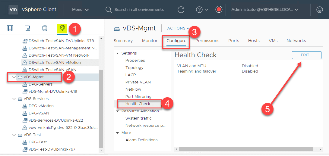 What is the vSphere Distributed Switch Health Check? Virtualization Howto