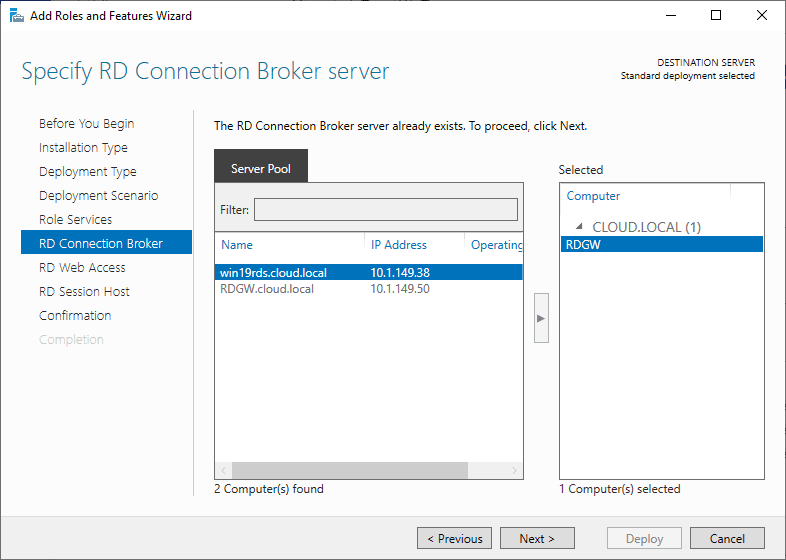 Windows Server 2019 RD  Access Configuration Virtualization Howto
