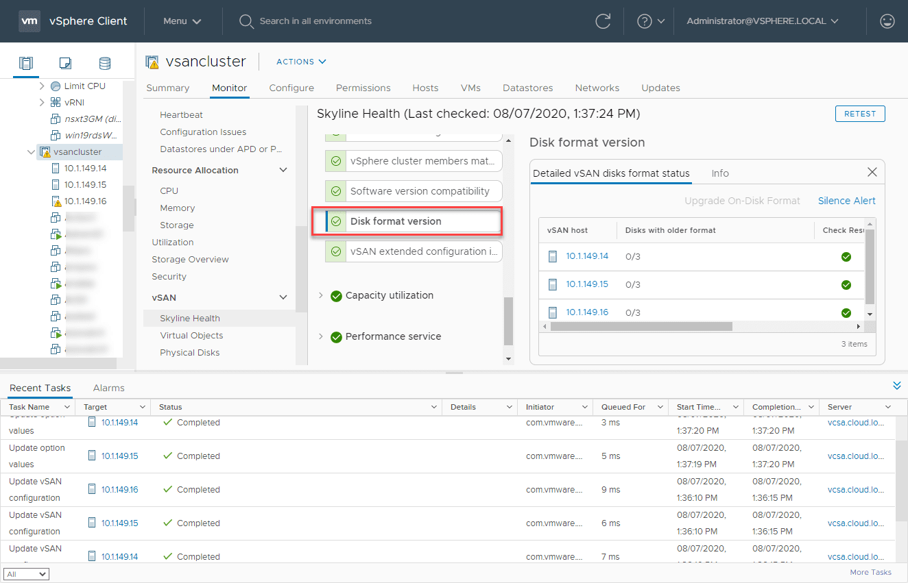 Upgrade VMware vSAN 6.7 U3 to vSAN 7.0 Virtualization Howto