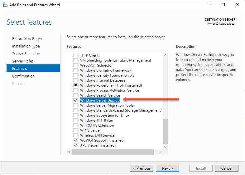 Windows Server 2022 backup and restore Virtualization Howto