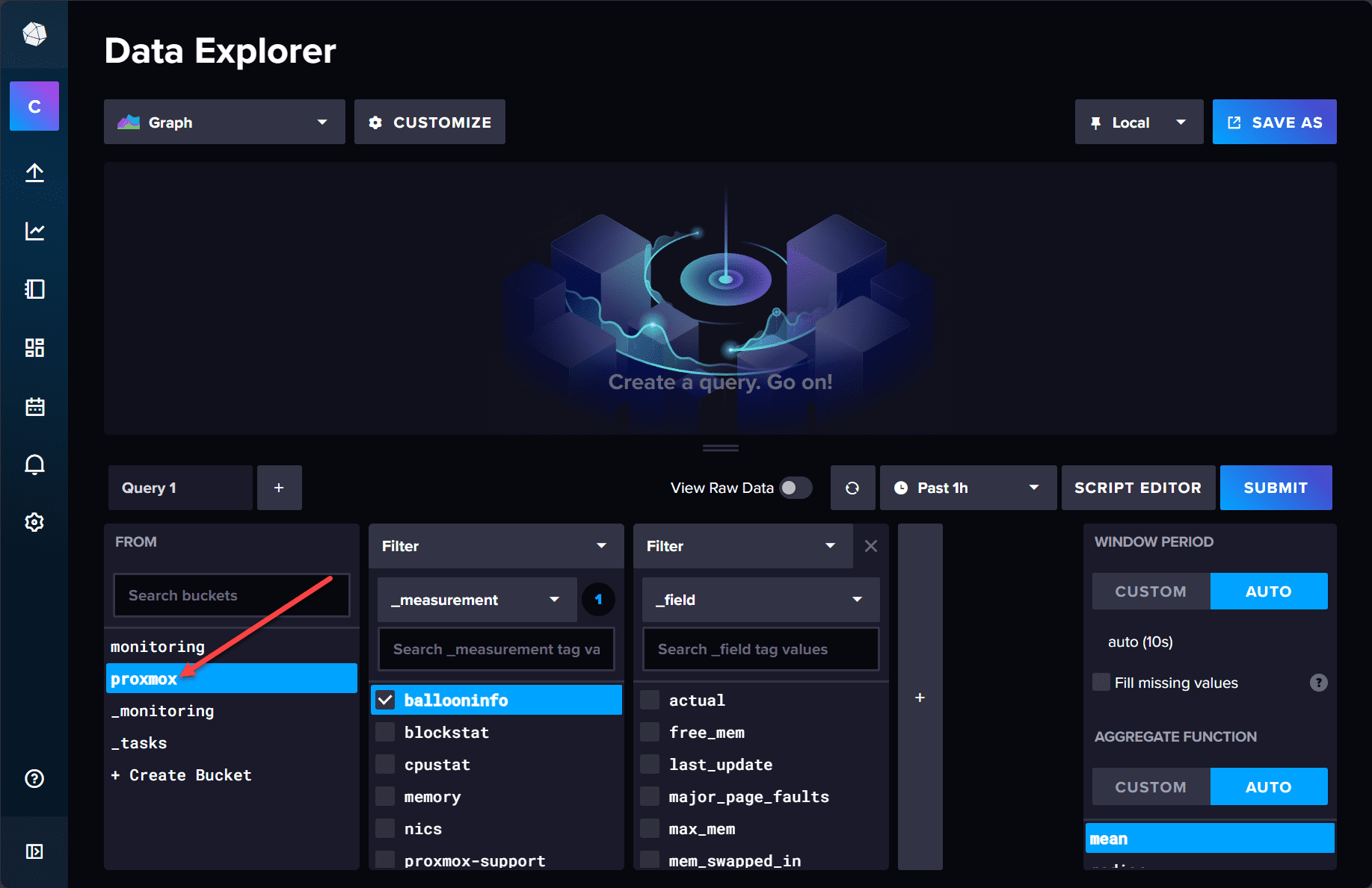 InfluxDB Grafana Configuration Proxmox Monitoring