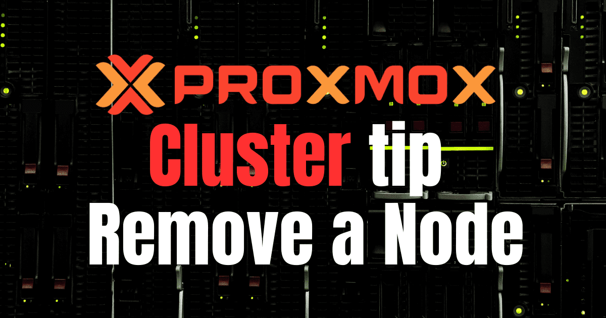 Proxmox Remove Node from Cluster Including Ceph Virtualization Howto
