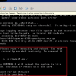 vCenter Appliance fsck failed