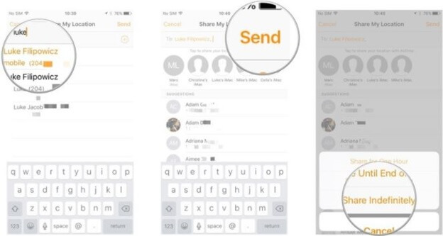 Does find my friends work between iPhone and Android