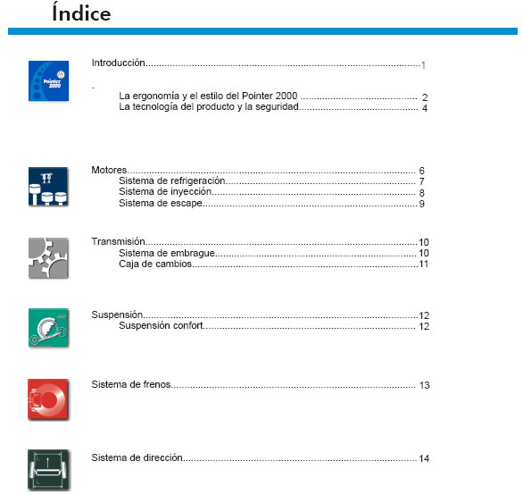 Manual de mantenimiento Volkswagen Pointer