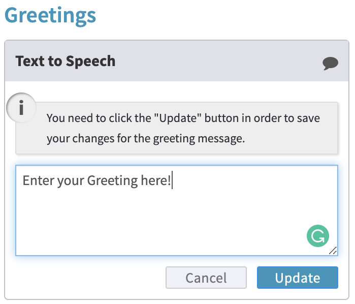 An Auto Attendant Greeting Generator VirtualPBX VoIP Services