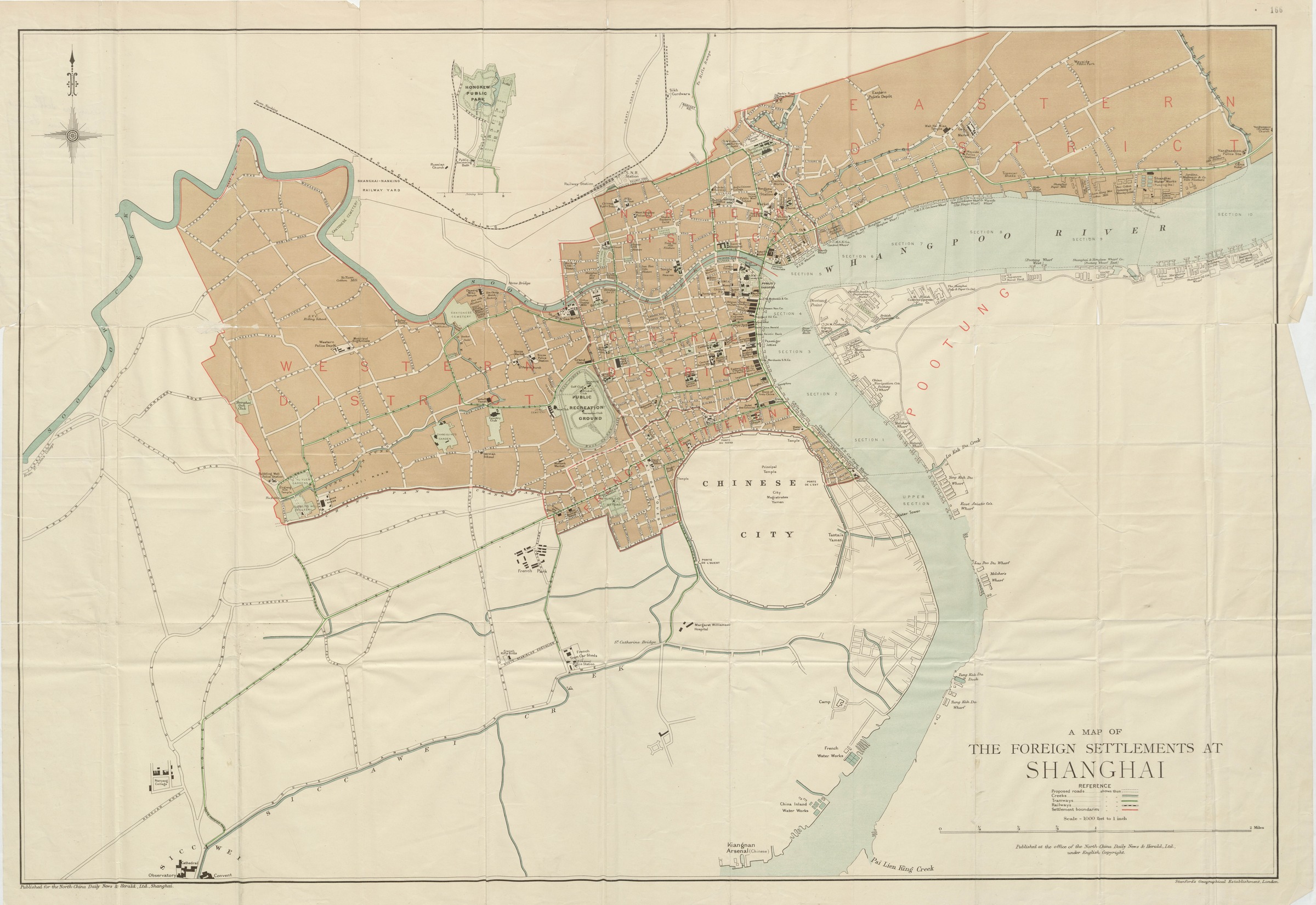 Shanghai International Settlement Map Source Maps Virtual Shanghai