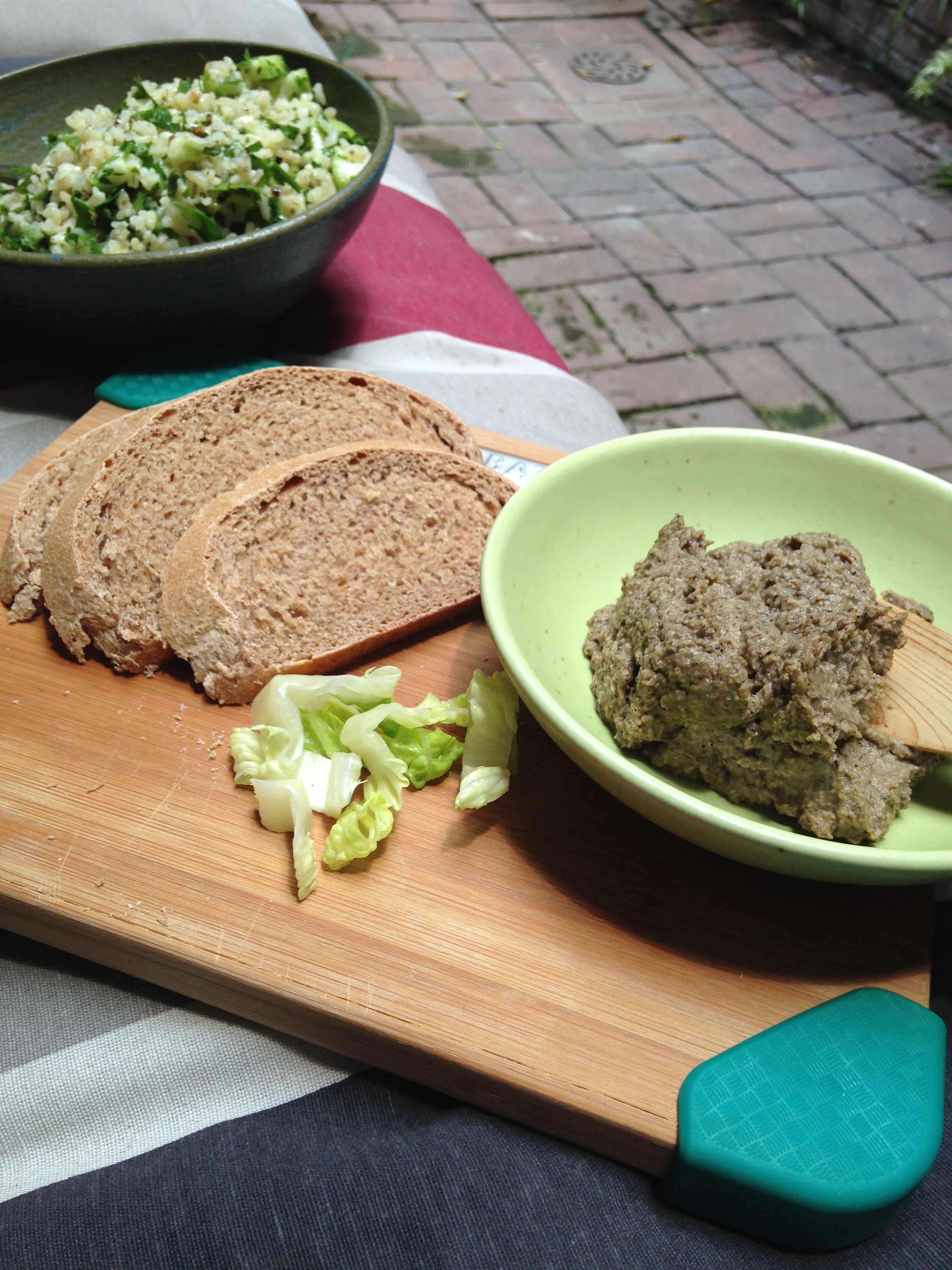Vegetarian foie gras another recipe from Bread and Spread