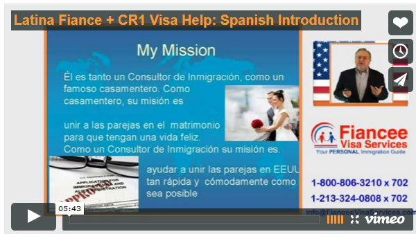 Spanish K1 and CR1 Fiancee and Marriage Visa Help