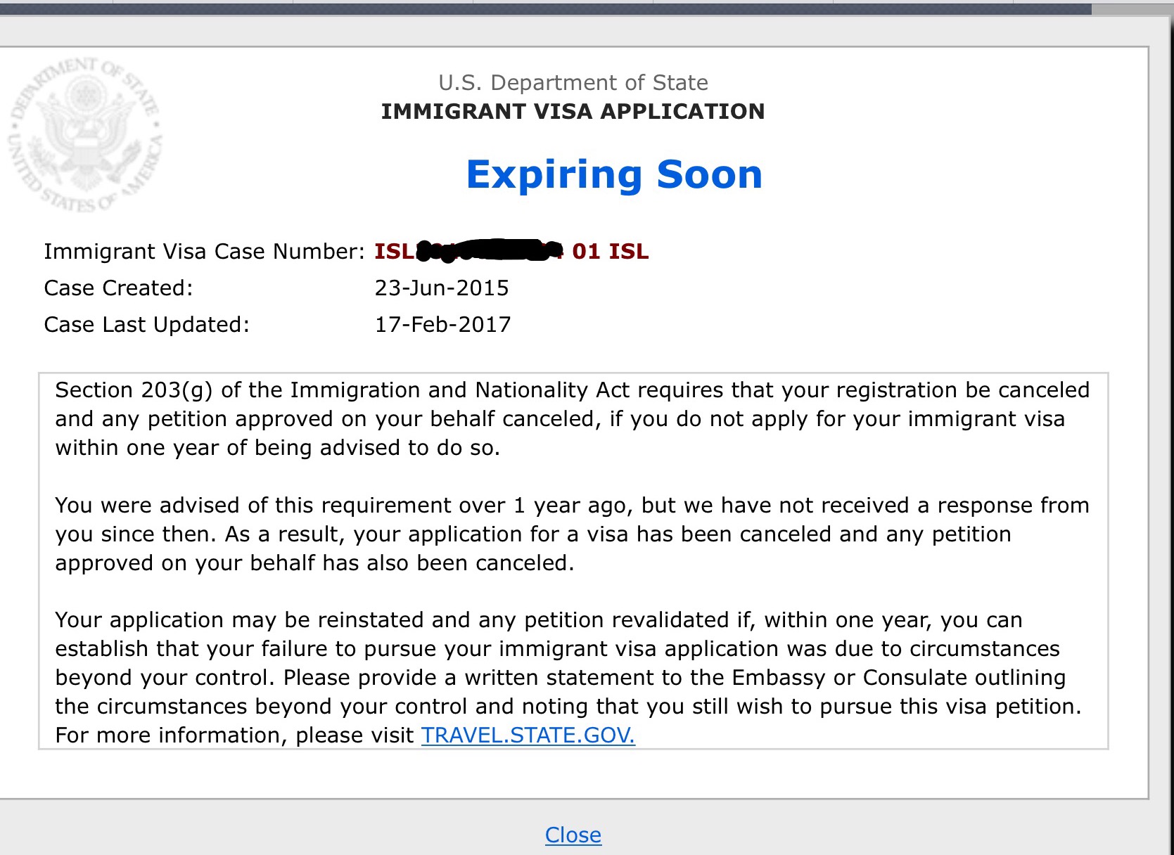 Expiring soon US Embassy and Consulate Discussion VisaJourney