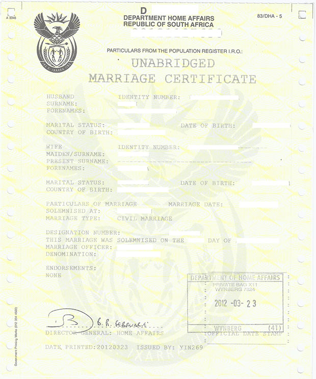 This page focuses on opportunities Unabridged Marriage Certificates | Visa Logistics