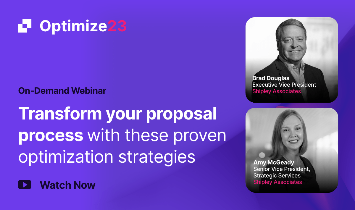 Optimize23 Burnout in Proposal Management