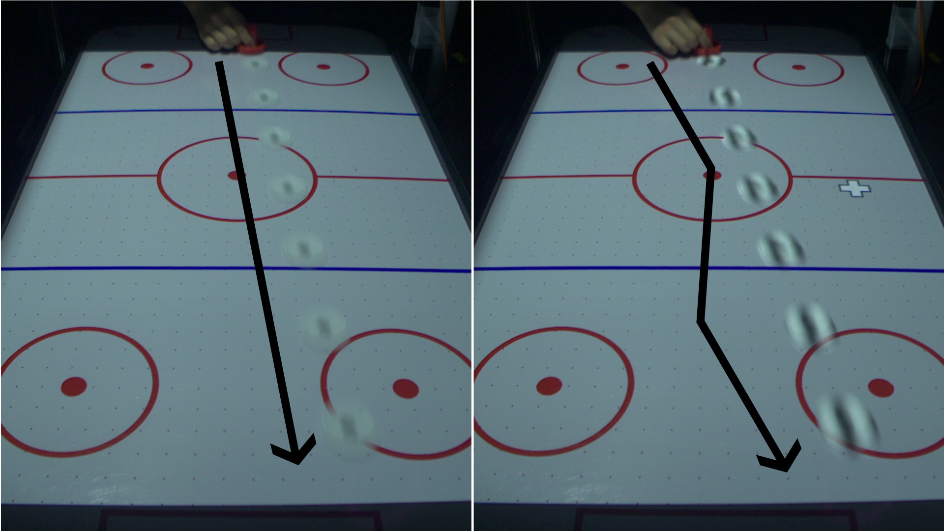 E.S.P. ExtraSensory Puck in Air Hockey using the ProjectionBased Illusion / Watanabe Lab