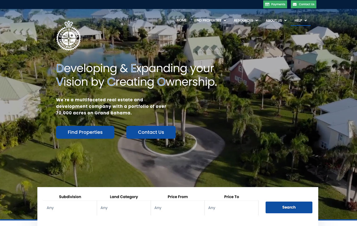 Case Study Grand Bahama Development Company site Project