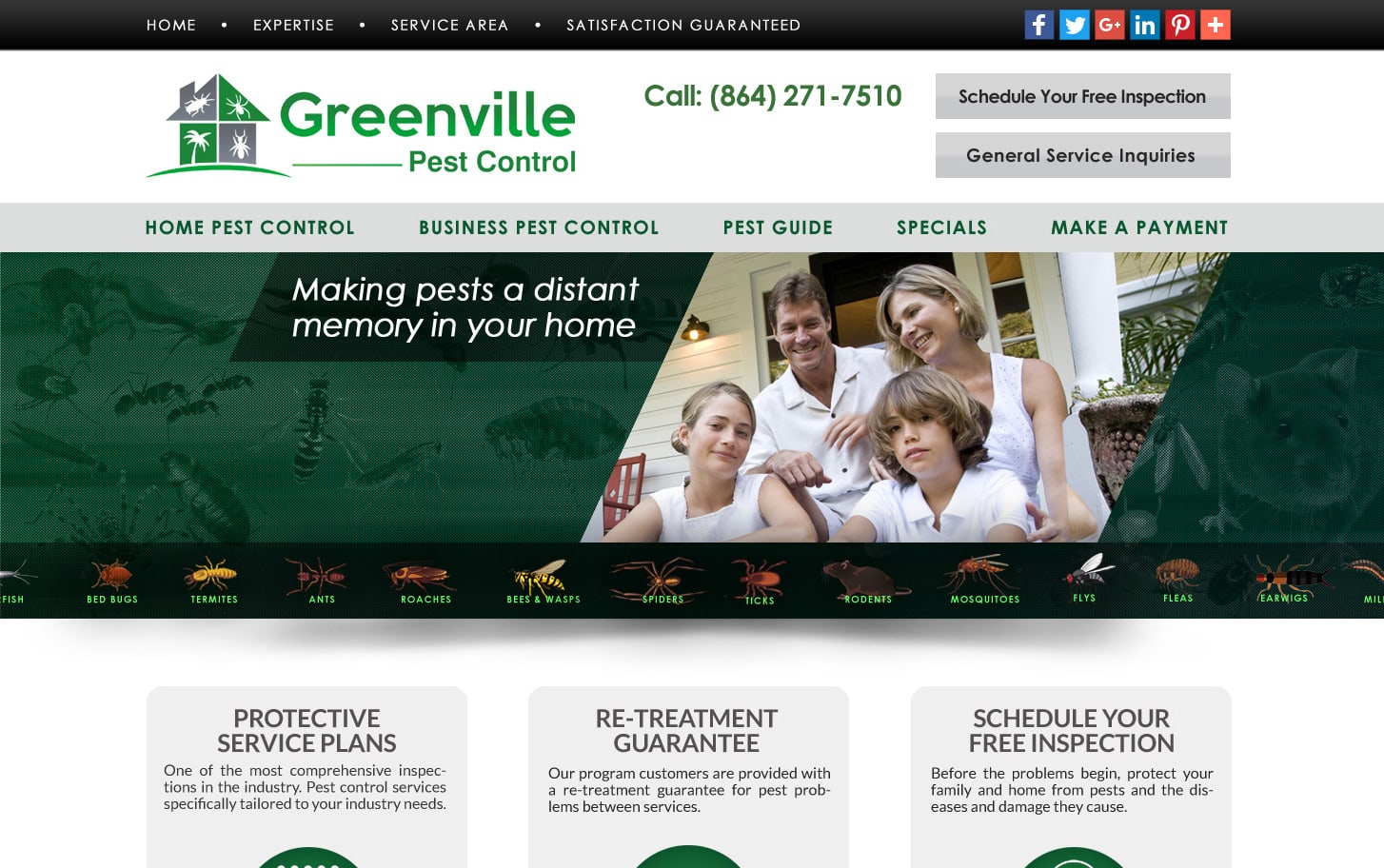 site Design Pest Control SC VISIONEFX DESIGN