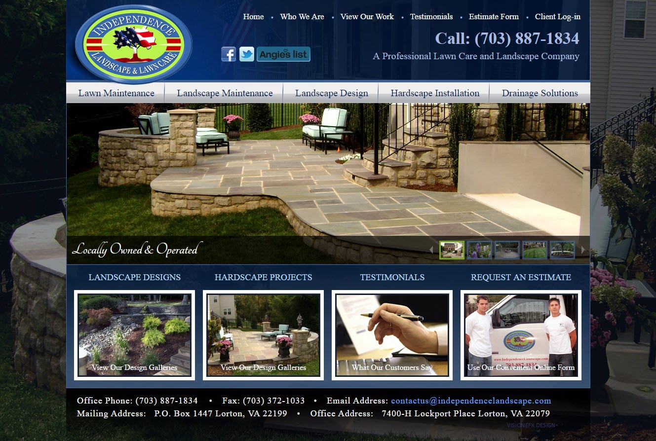site design Lorton Virginia VA,  designers Lorton