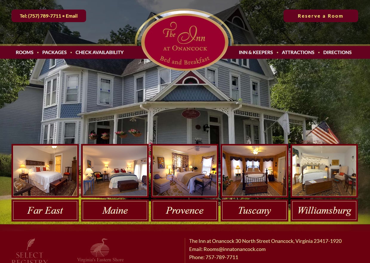 Website Design Hospitality Business Virginia SEO Services VISIONEFX