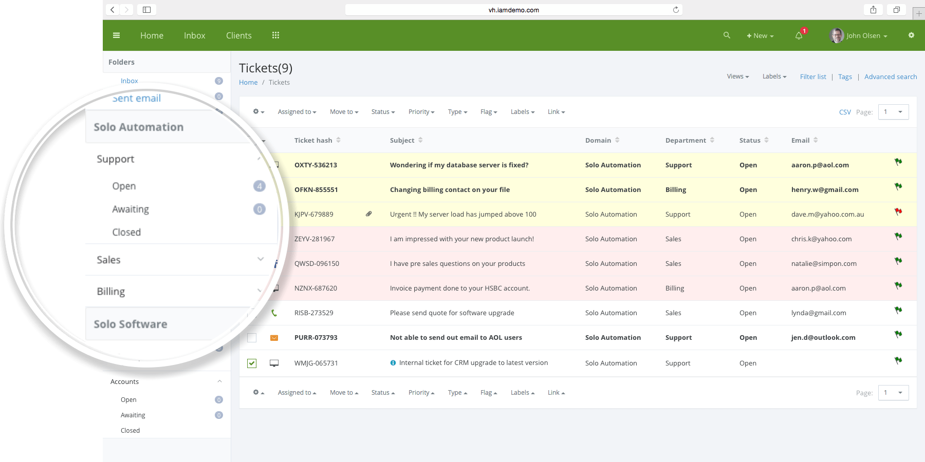 Vision Helpdesk Customer Service Help Desk Software
