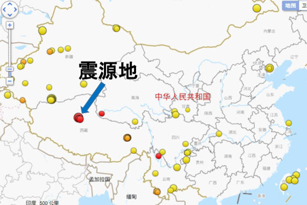 チベットの同じ場所で1日に6回地震が発生 看中国 Visiontimesjp