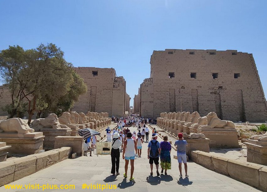 We visited Luxor on a guided tour sharing information about how it