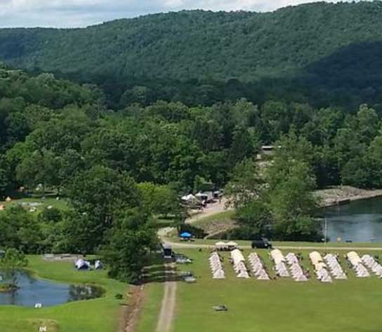 Outflow Campground Visit Confluence Pennsylvania