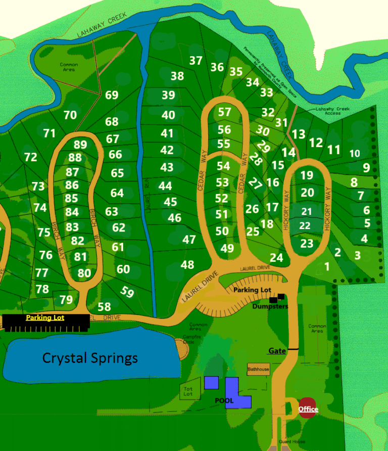 Map & Directions Crystal Springs Wilderness Resort