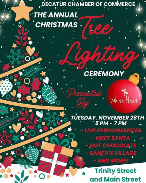 The Annual Christmas Tree Lighting Visit Decatur Texas