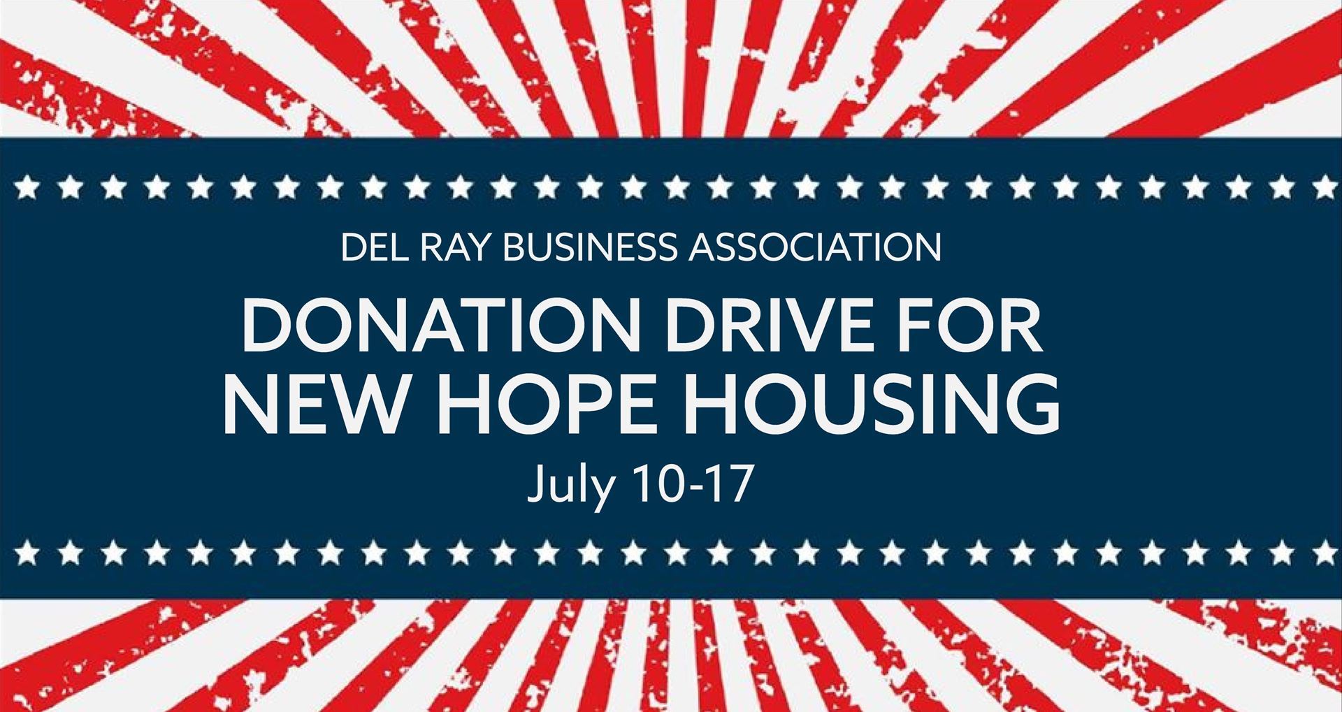 DONATION DRIVE FOR NEW HOPE HOUSING DRBA