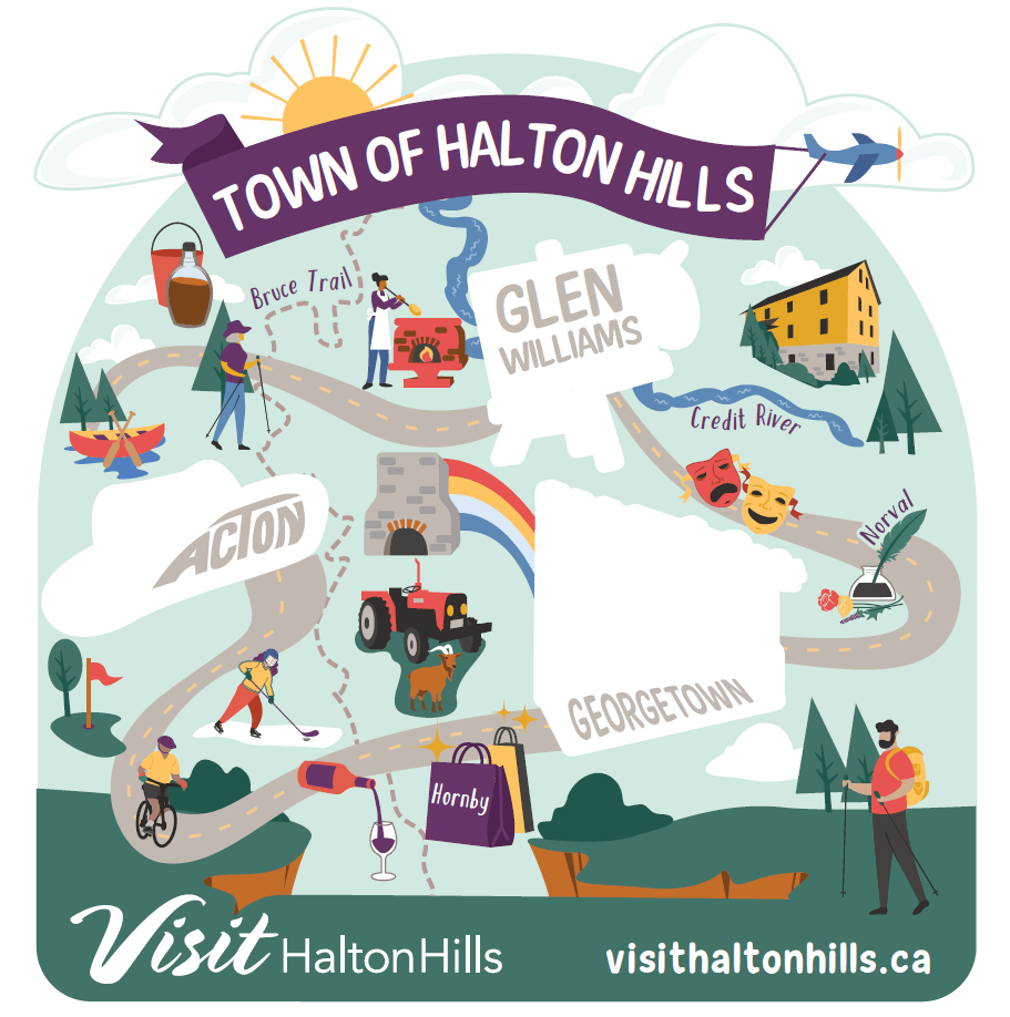 Halton Hills Sticker Map Visit Halton Hills