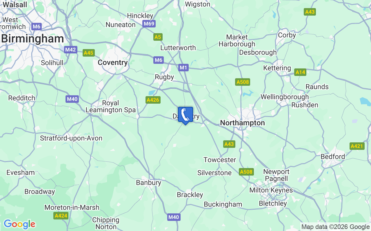 Daventry Road Map at Stewart Folsom blog