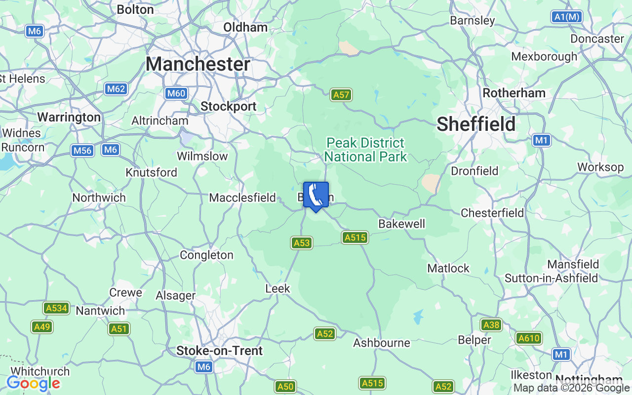 01298 Area Code Telephone Code For Buxton, UK