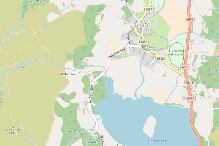 Grasmere Map Interactive Map Of Grasmere, Lake District National Park