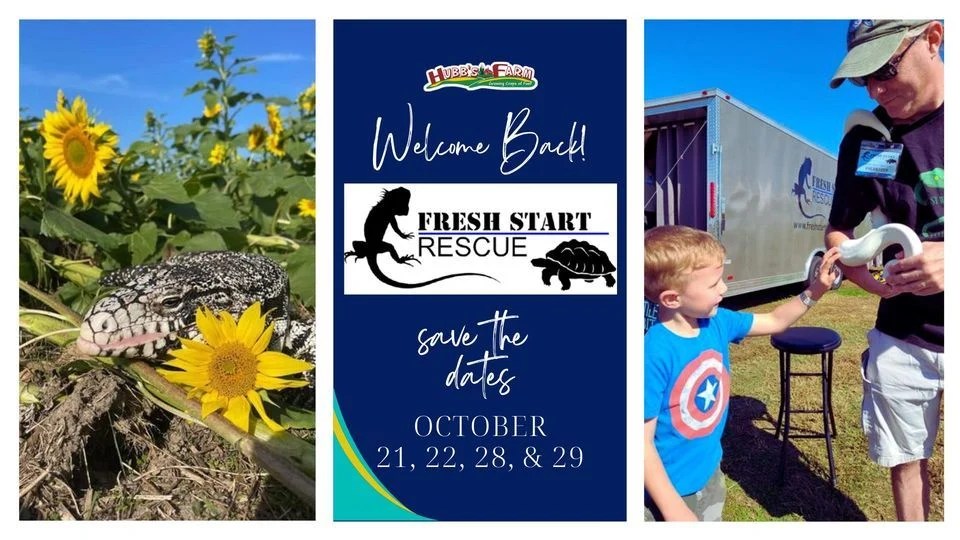 Hubb's Farm Fresh Start Rescue Visits the Farm Visit Sampson NC