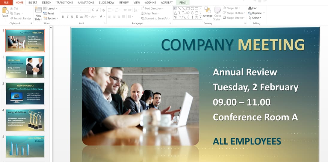 Free PowerPoint Resources Design Tips Digital Signage Content