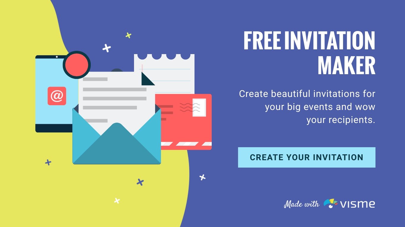 Maybe you would like to learn more about one of these? Free Invitation Maker Design Online Invitations Visme