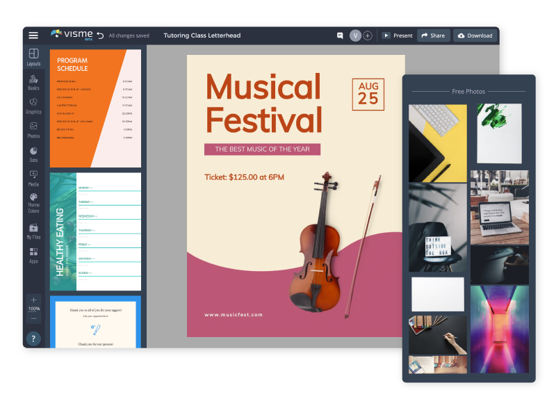 Event Program Maker Create Inviting Event Programs Visme