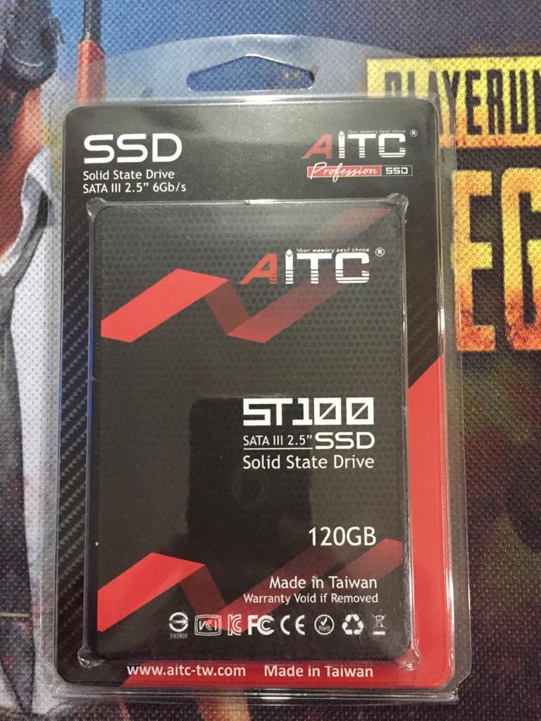 AITC ST100 120GB 2.5"/7mm SATA III Internal SSD Vista Computer System