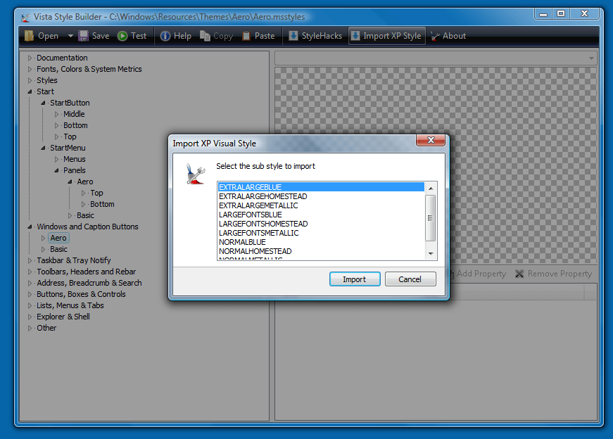 Ave's Windows Style Builder