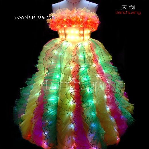led dress led skirt light up dress