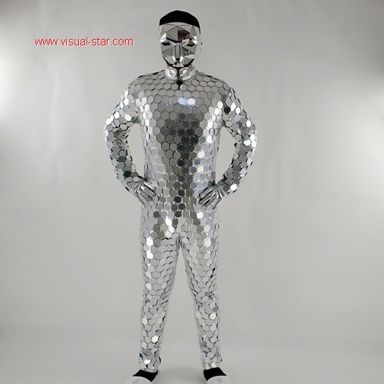 discodance costumes,mirror costume,disco ball clothing