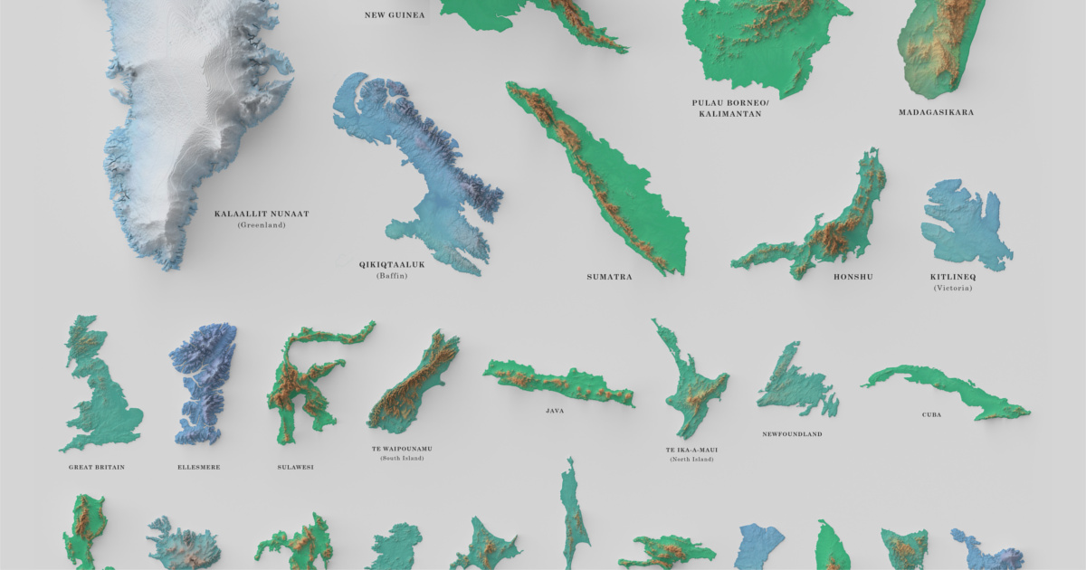 100 Largest Islands In The World