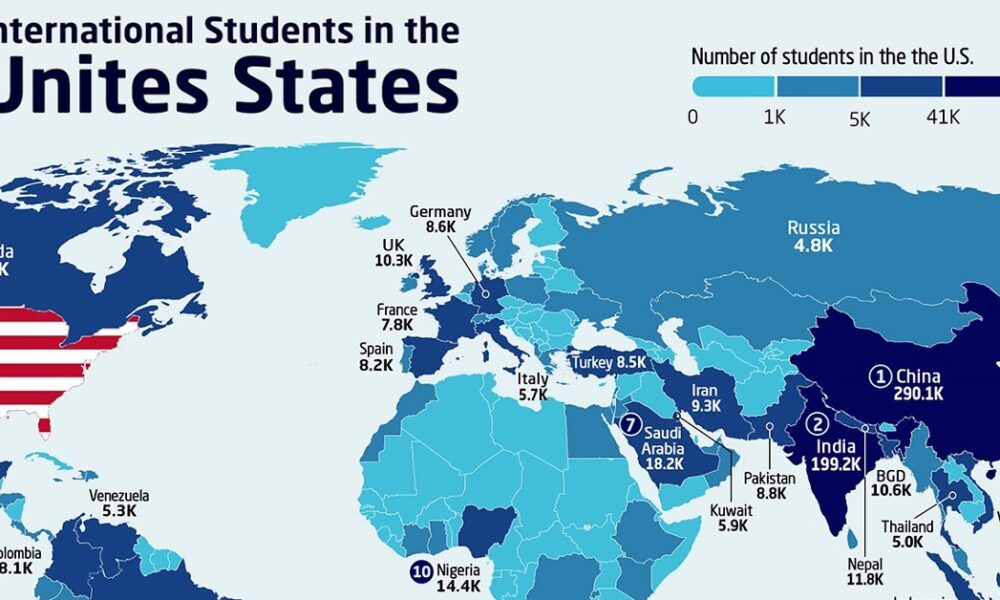 Where Do International Students in the U.S. Come From?
